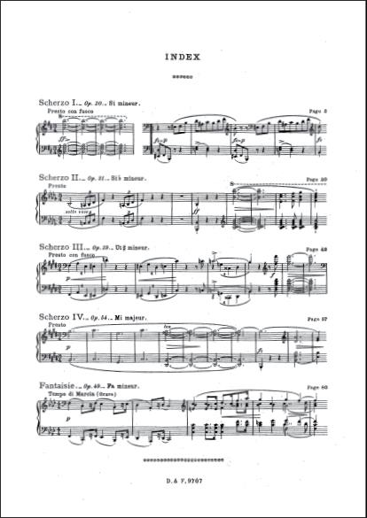 Scherzos + Fantaisies Piano